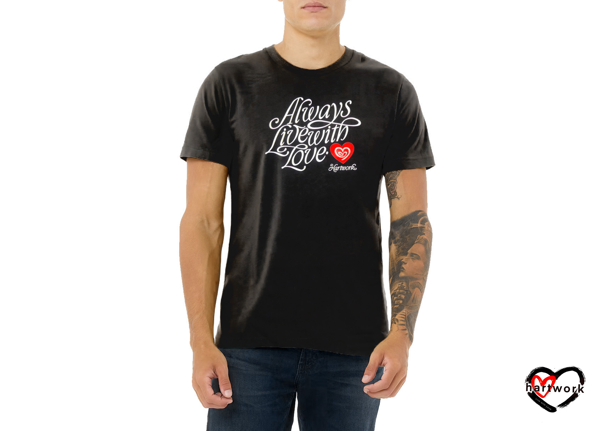 Hartwork Always Live With Love tee