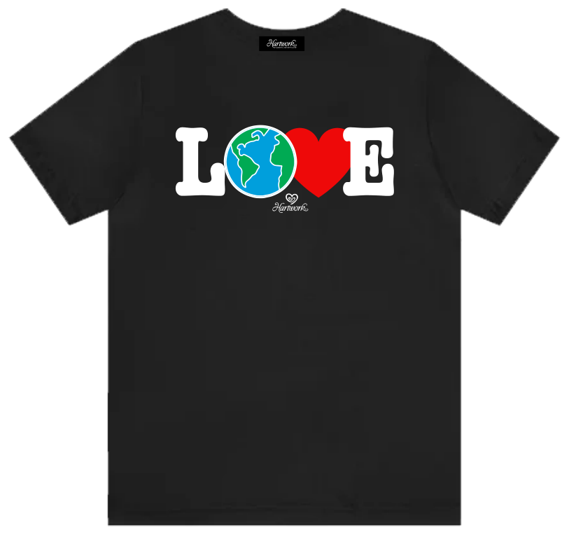 LOVE Patches Graphic Tee front